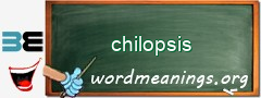 WordMeaning blackboard for chilopsis